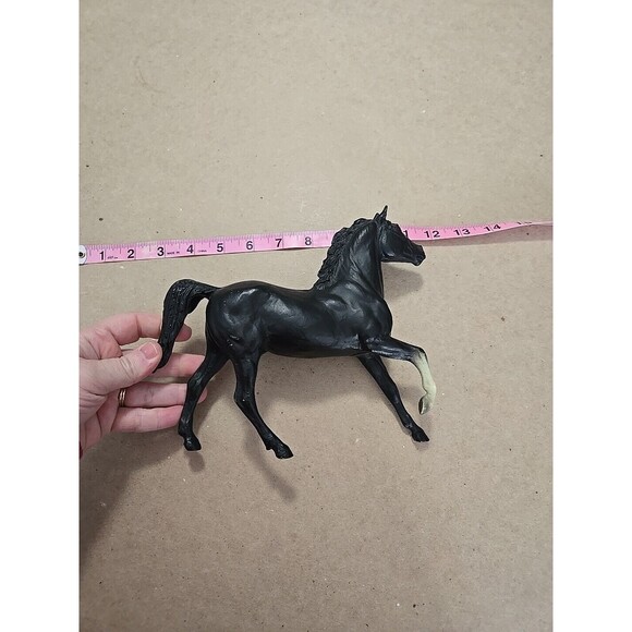 Vintage Breyer Black Horse Figurine Plastic Toy Stallion Statue Equestrian Decor - Picture 6 of 10